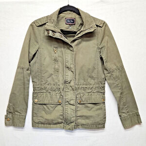 Love Tree Jacket Women's Size Small Utility Coat Green Olive Full Zip 133678